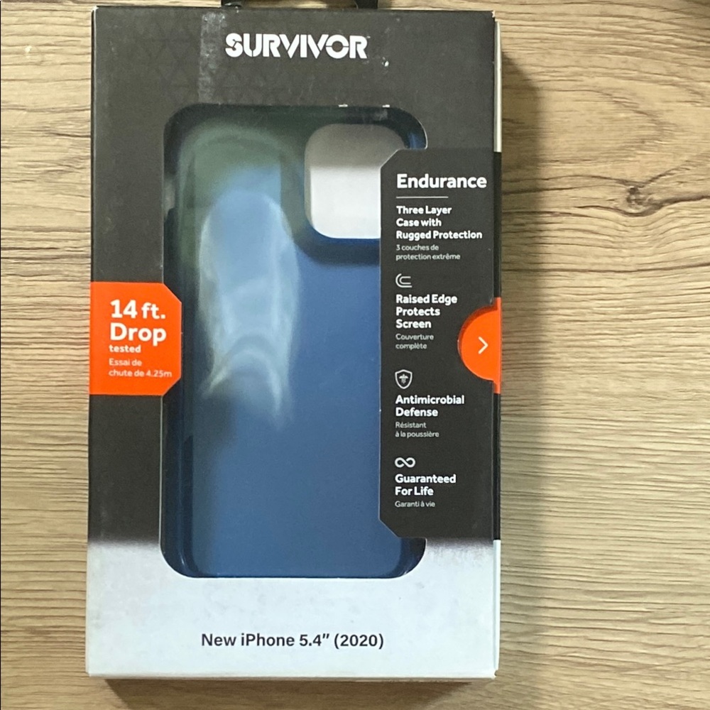 Blue Rugged iPhone Case with Reinforced Corners